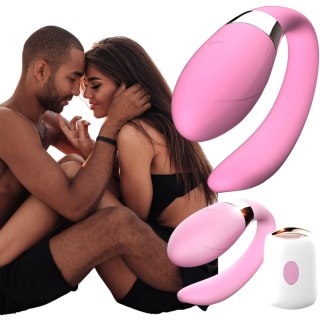 Stymulator V Vibe różowy silikonowy USB z pilotem B Series Smart