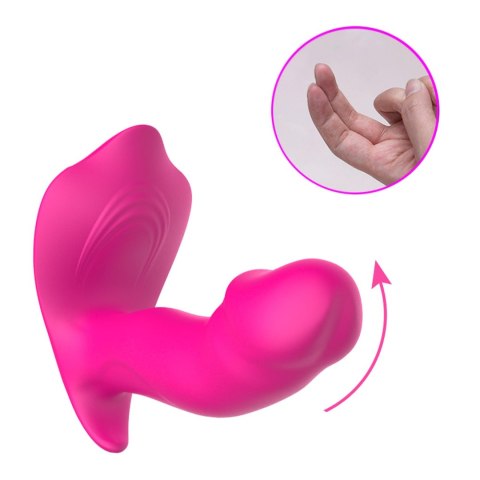 Wibrator analny silikonowy do majtek pulsator z ogrzewaniem USB Fox
