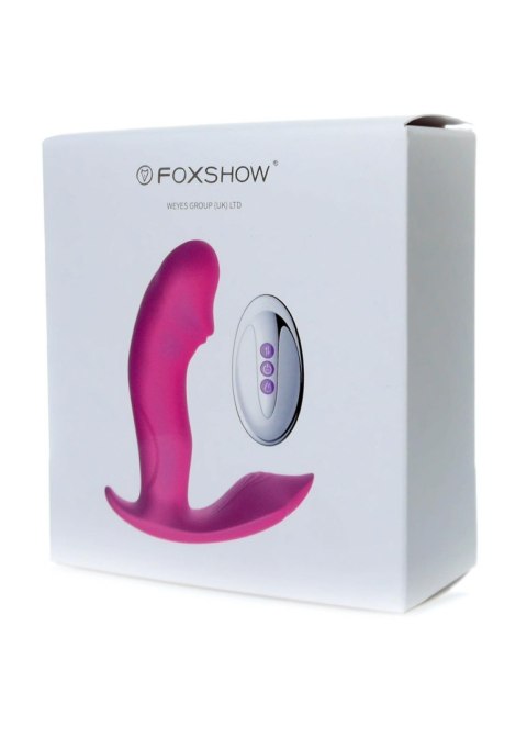 Wibrator analny silikonowy do majtek pulsator z ogrzewaniem USB Fox