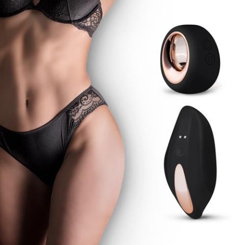 Wibrujące figi EasyToys czarne z pilotem USB