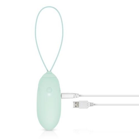 Wibrujące jajko Luv Egg zielone bezprzewodowe silikonowe USB 16 cm