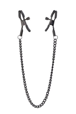 Zaciski na sutki Blaze Deluxe Dream Toys czarny z łańcuchem 32 cm