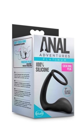 Czarny Pierścień z Wtyczką Analną