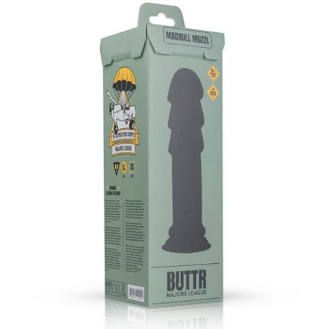 Dildo analne XXL BUTTR z przyssawką czarne 29 cm