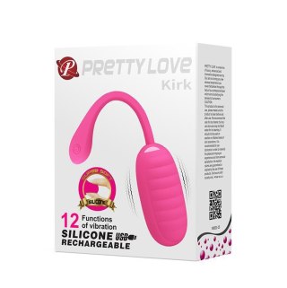 Jajko wibrujące Pretty Love Kirk Egg różowe 12 funkcji silikonowe