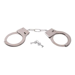 Kajdanki stalowe Toyz4lovers srebrne łańcuszek 7 cm