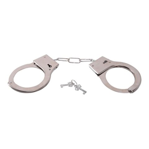 Kajdanki stalowe Toyz4lovers srebrne łańcuszek 7 cm
