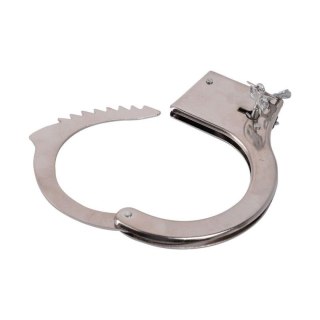 Kajdanki stalowe Toyz4lovers srebrne łańcuszek 7 cm