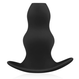 Korek analny wydrążony EasyToys silikonowy czarny 14 cm