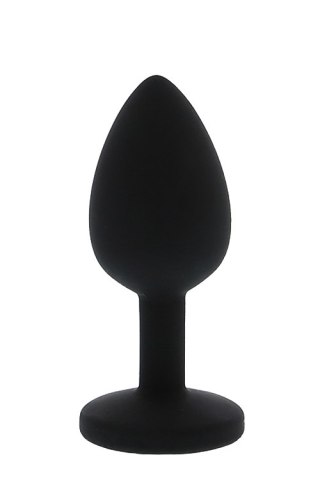 Mały silikonowy korek analny z różowym diamentem Dream Toys