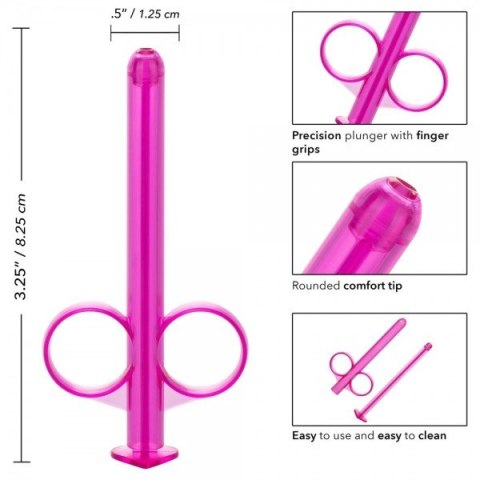Strzykawka do lubrykantu Calexotics różowa 2 szt 8 cm