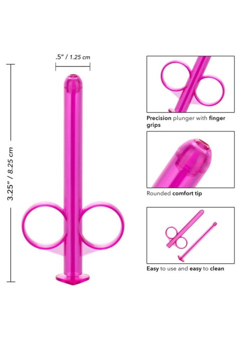 Strzykawka do lubrykantu Calexotics różowa 2 szt 8 cm