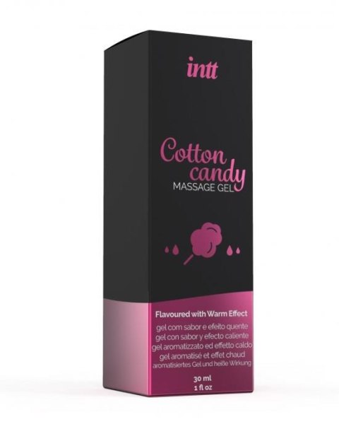 Żel do masażu smak waty cukrowej rozgrzewający Intt 30 ml