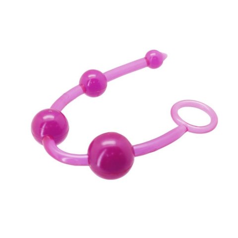 Koraliki analne Timeless Jelly fioletowe 4 kulki PVC