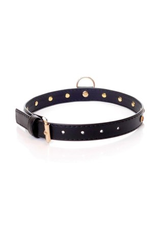 Obroża z kryształkami Fetish B Series złota 2 cm
