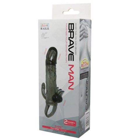 Przedłużka wibrująca Baile Brave Man Smoke 17 cm