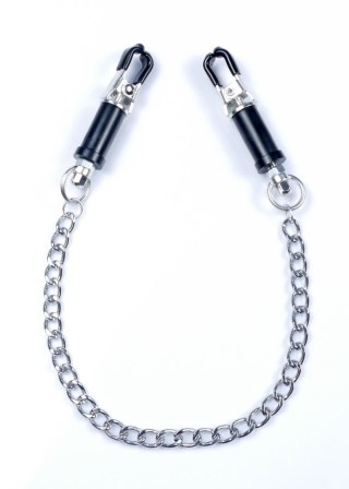 Regulowane klipsy na sutki z łańcuszkiem Fetish B Series 43 cm