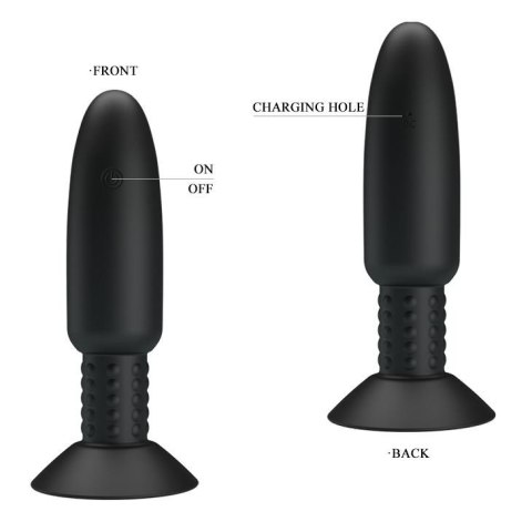 Wibrujący koralikowy korek analny Pretty Love USB wodoodporny