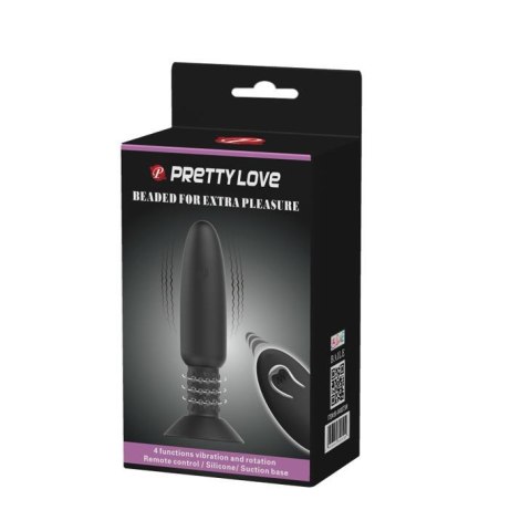 Wibrujący koralikowy korek analny Pretty Love USB wodoodporny