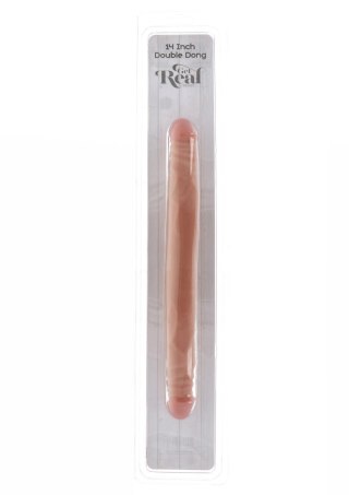 Dildo podwójne ToyJoy Get Real 35 cm jasny odcień skóry
