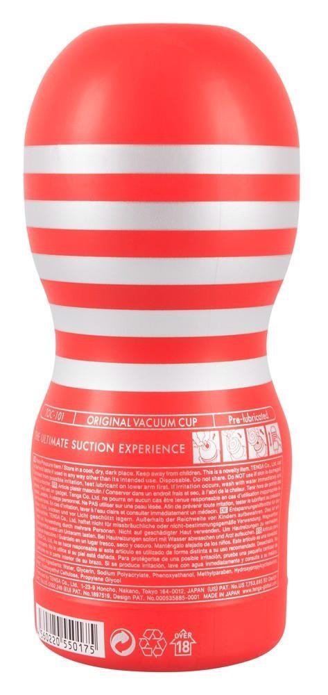 Jednorazowy masturbator z próżnią Tenga Original Vacuum Cup 15,5 cm
