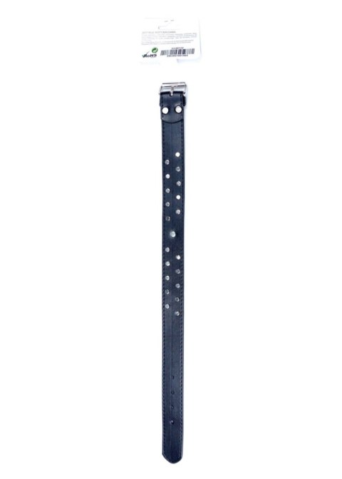 Obroża z czerwonymi kryształkami Fetish B Series 3 cm regulowana