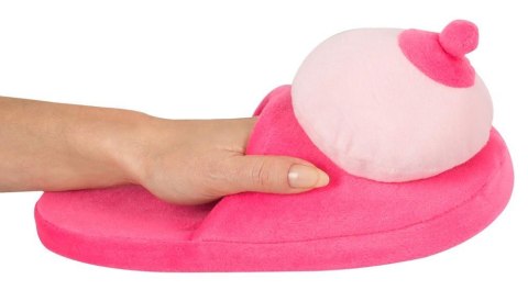Pluszowe pantofelki z biustem różowe rozmiar 42 45