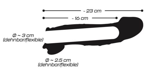 Przezroczysta przedłużka na penisa Crystal Clear z pierścieniem 23 cm