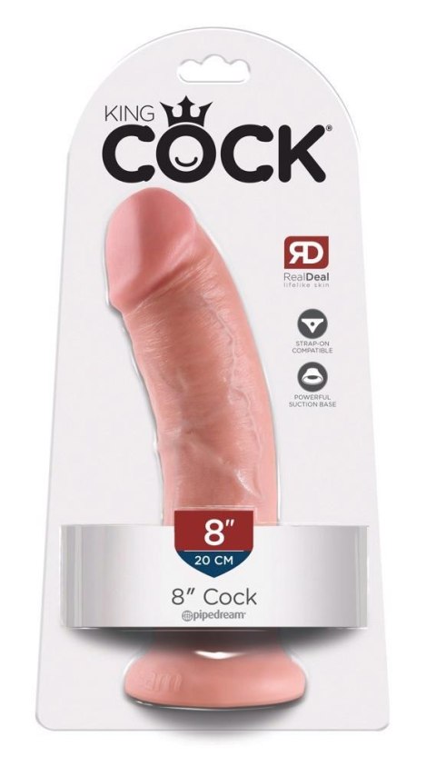 Realistyczne dildo King Cock cieliste 21,5 cm