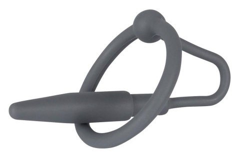 Silikonowy penis plug z pierścieniem na żołądź Penisplug 6,3 cm