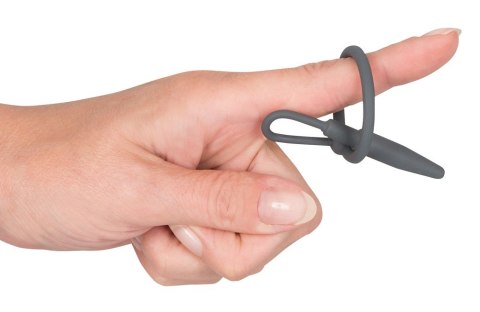 Silikonowy penis plug z pierścieniem na żołądź Penisplug 6,3 cm