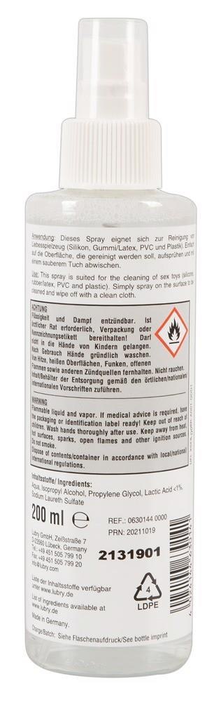 Wegański spray czyszczący do zabawek erotycznych 200 ml