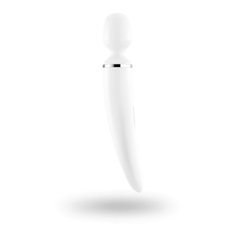 Wibrator Satisfyer Wand-er Woman (Biały/Chrom)