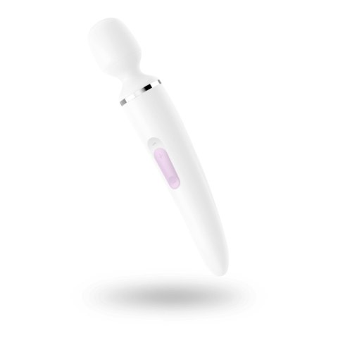 Wibrator Satisfyer Wand-er Woman (Biały/Chrom)