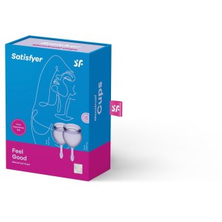 Zestaw kubeczków menstruacyjnych Satisfyer Feel Good fioletowy