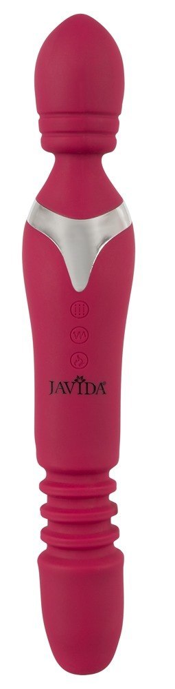 Wibrator Javida rozgrzewający z pchnięciami 27 cm USB