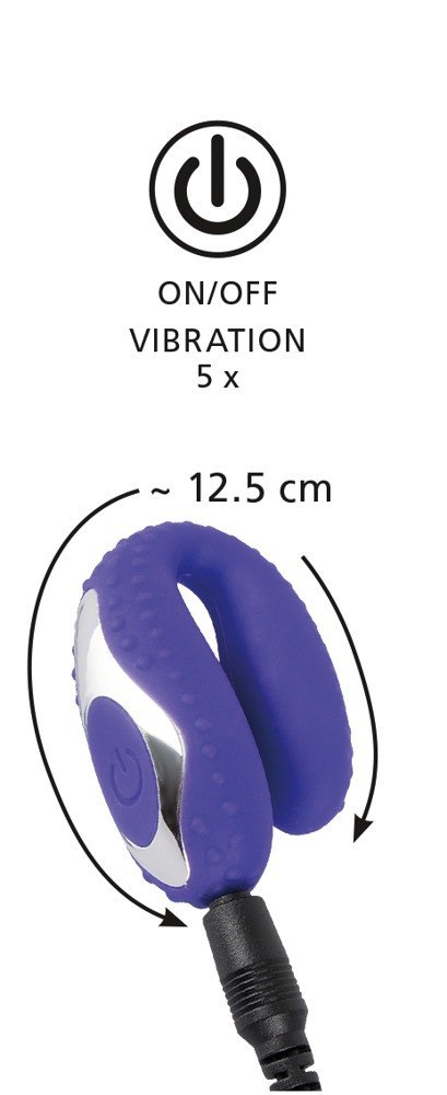 Wibrator doustny You2Toys Blow Job Vibe fioletowy 12,5 cm