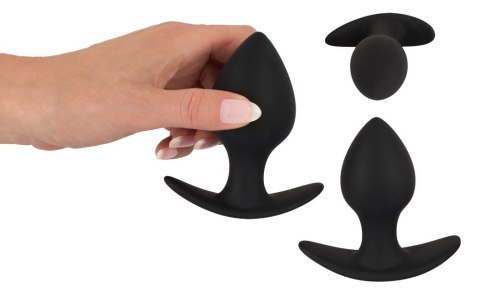 Zestaw korków analnych Black Velvets silikon 3 sztuki
