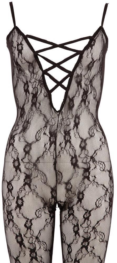 Bodystocking koronkowy Lace Catsuit NO:XQSE S/M ze stopą