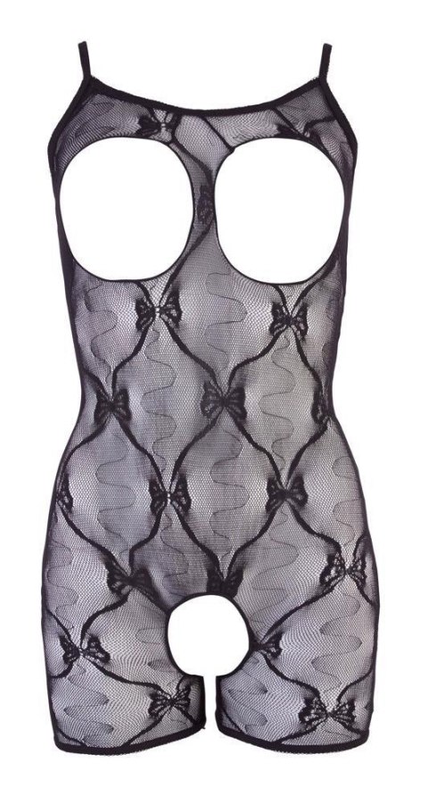 Bodystocking koronkowy NO:XQSE czarny S/M