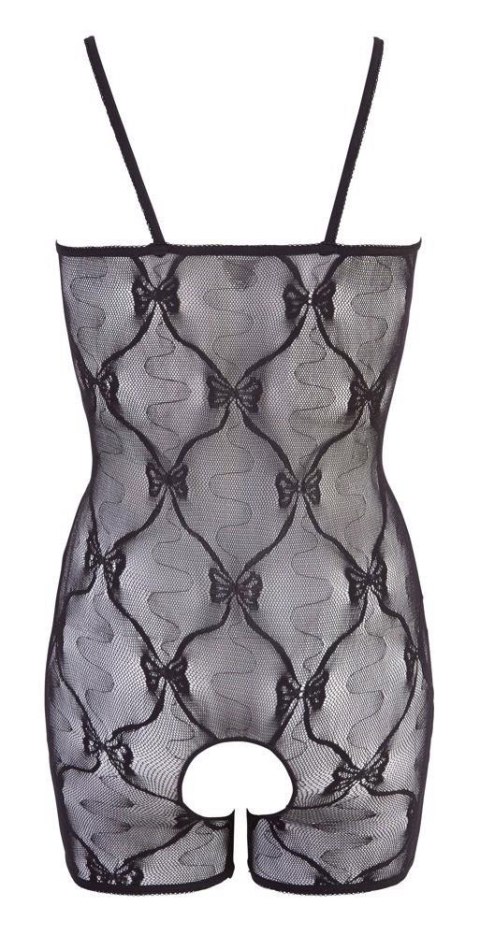Bodystocking koronkowy NO:XQSE czarny S/M