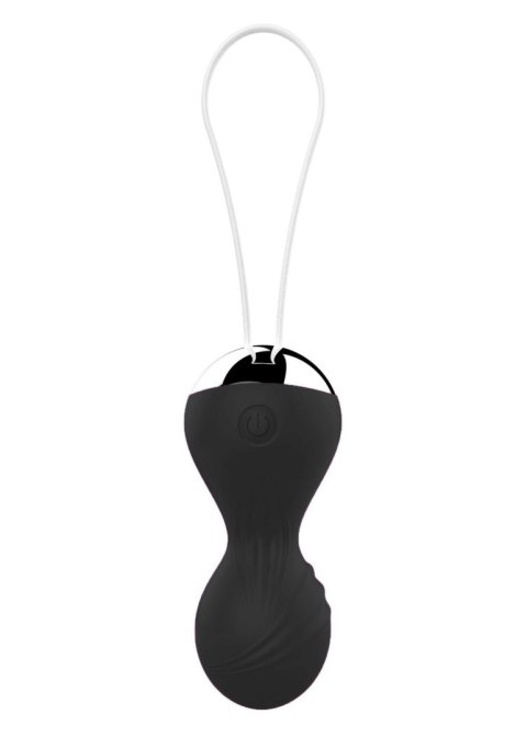 Kulki kegla wibrujące silikonowe B Series Magic pilot USB czarny