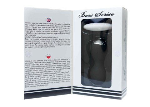 Kulki kegla wibrujące silikonowe B Series Magic pilot USB czarny