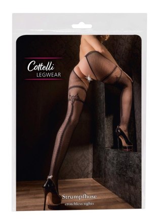 Rajstopy bezmajtkowe Cottelli LEGWEAR z podwiązką L/XL