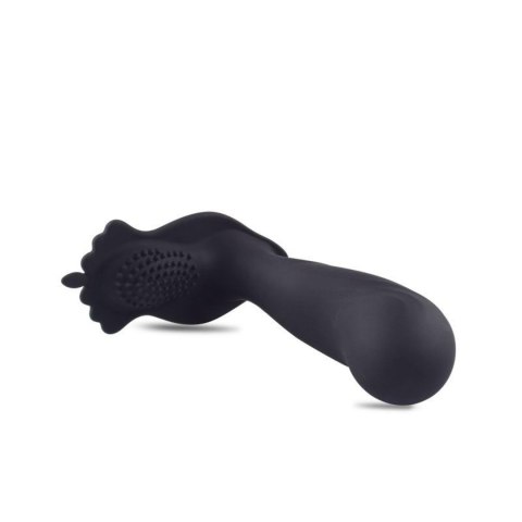 Wibrujący masażer prostaty Toyz4Lovers silikonowy czarny 12 cm z pilotem