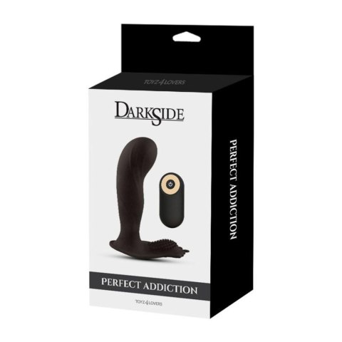 Wibrujący masażer prostaty Toyz4Lovers silikonowy czarny 12 cm z pilotem