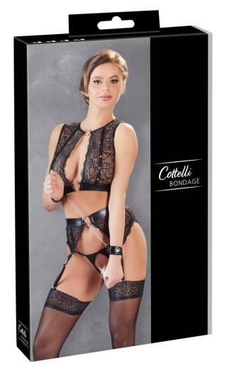 Zestaw top bondage Cottelli L z kajdankami