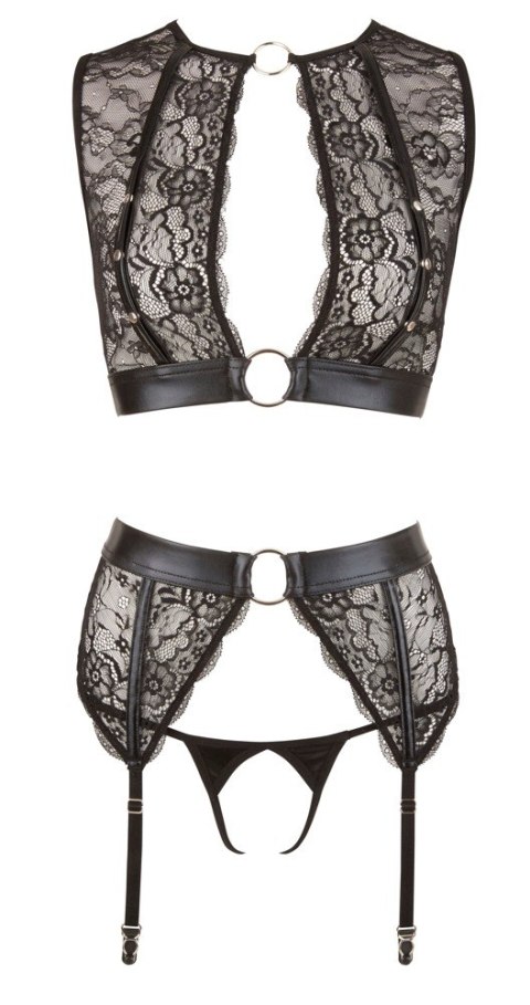 Zestaw top bondage Cottelli L z kajdankami
