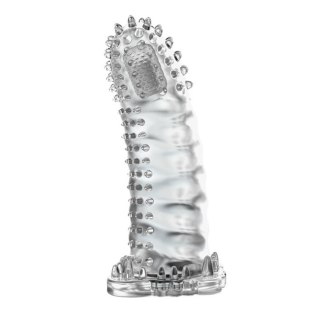 Przedłużka wibrująca żelowa Baile Brave Man transparentna 18 cm