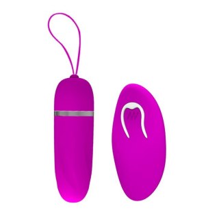 Silikonowe jajeczko wibracyjne Pretty Love Debby 12 funkcji fioletowe 9 cm
